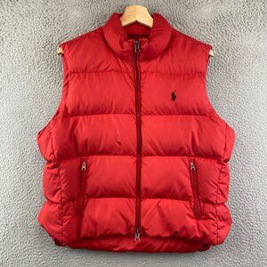 Ralph Lauren Red Puffer Vest